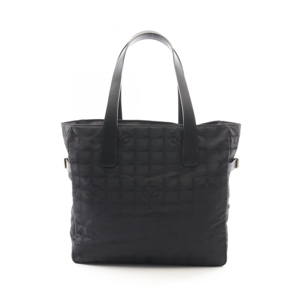 CHANEL Black Leather Tote Bag